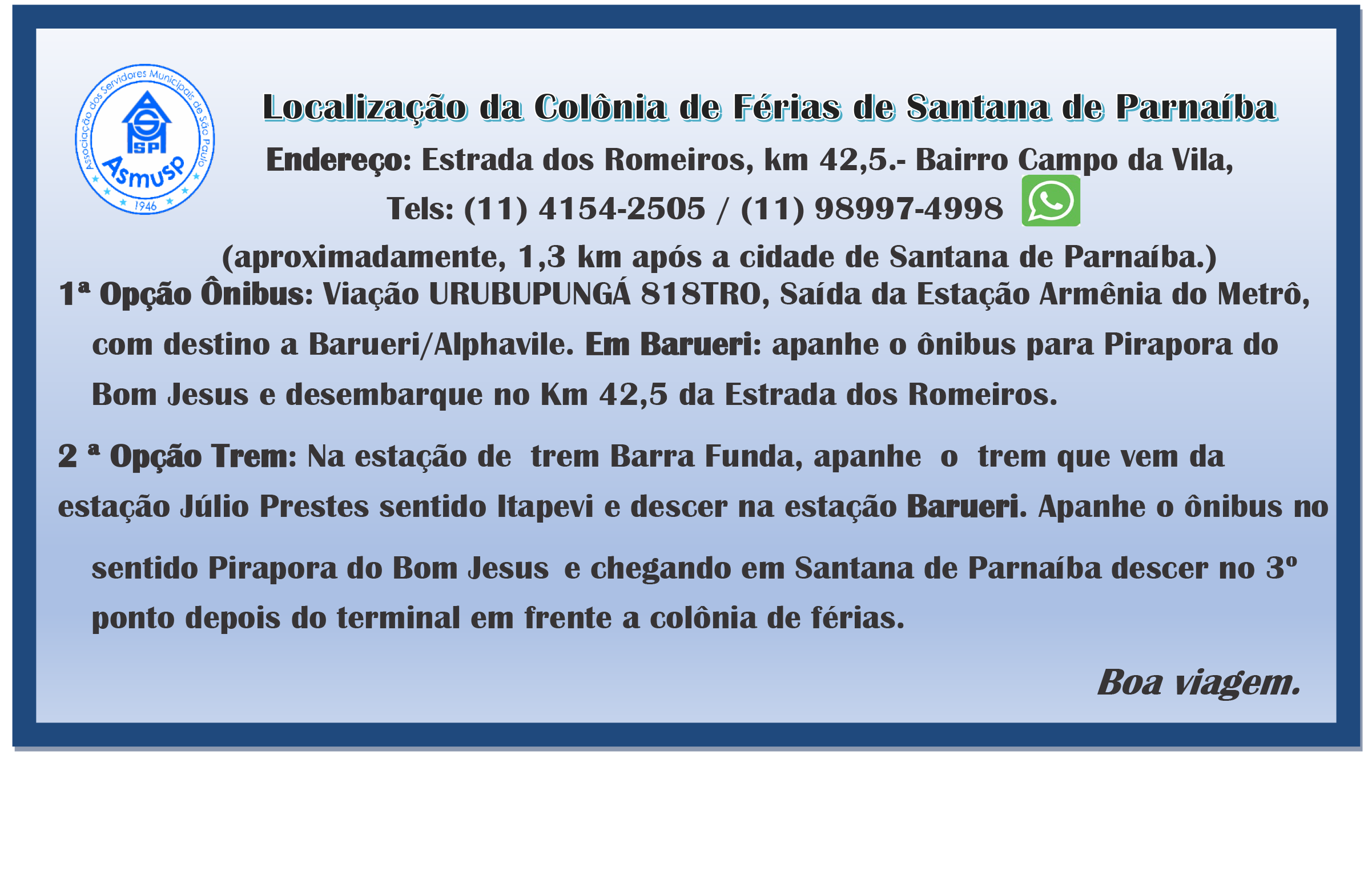 Como Chegar Santana de Parnaiba